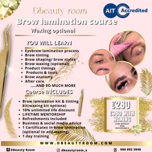 Load image into Gallery viewer, Brow lamination course deposit