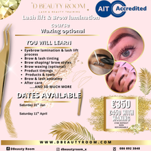 Load image into Gallery viewer, Lash lift & brow lamination course deposit