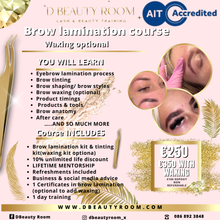 Load image into Gallery viewer, Brow lamination course deposit
