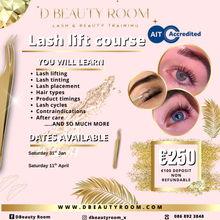 Load image into Gallery viewer, Lash lift course deposit
