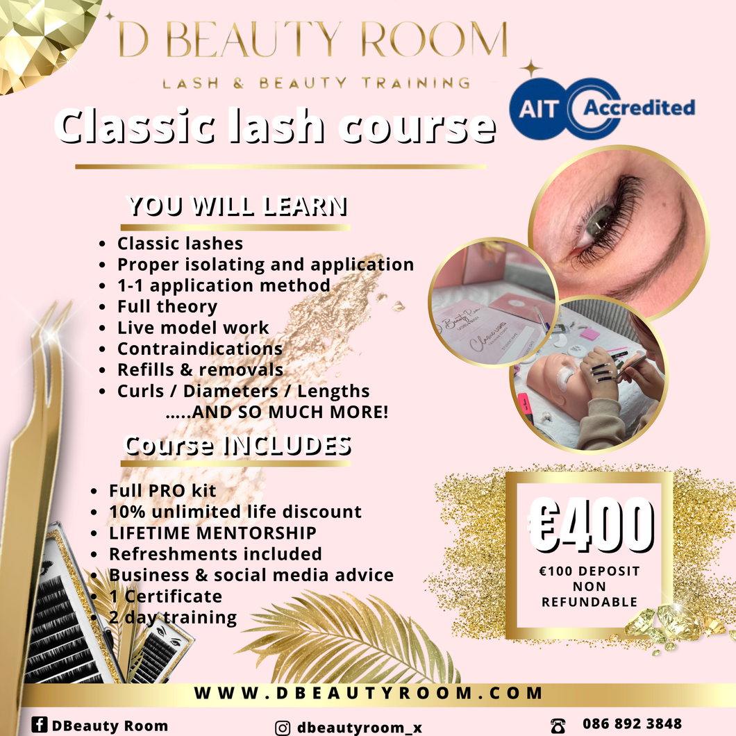 Classic Lash Course Deposit
