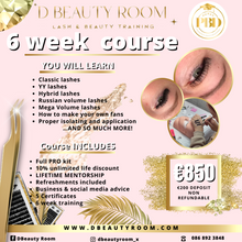 Load image into Gallery viewer, 6 Week Lash Training Deposit
