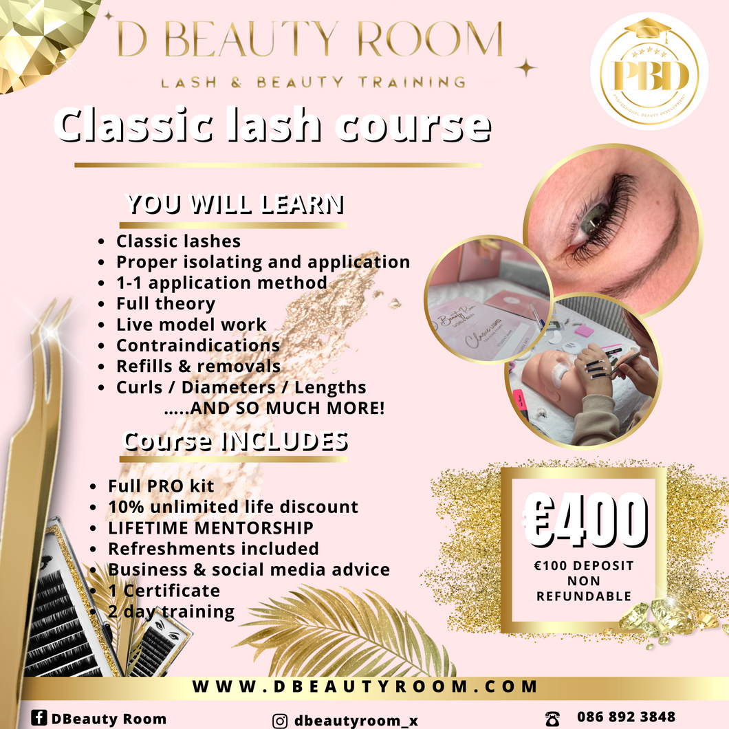 Classic Lash Course Deposit